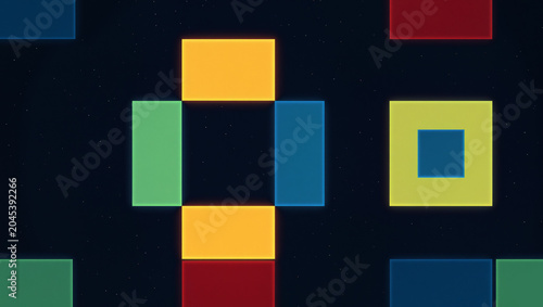 abstract geometric composit...