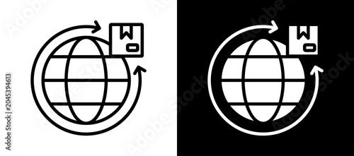 Photos Cross Border Icon Set In Black And White Filled Style Collection
