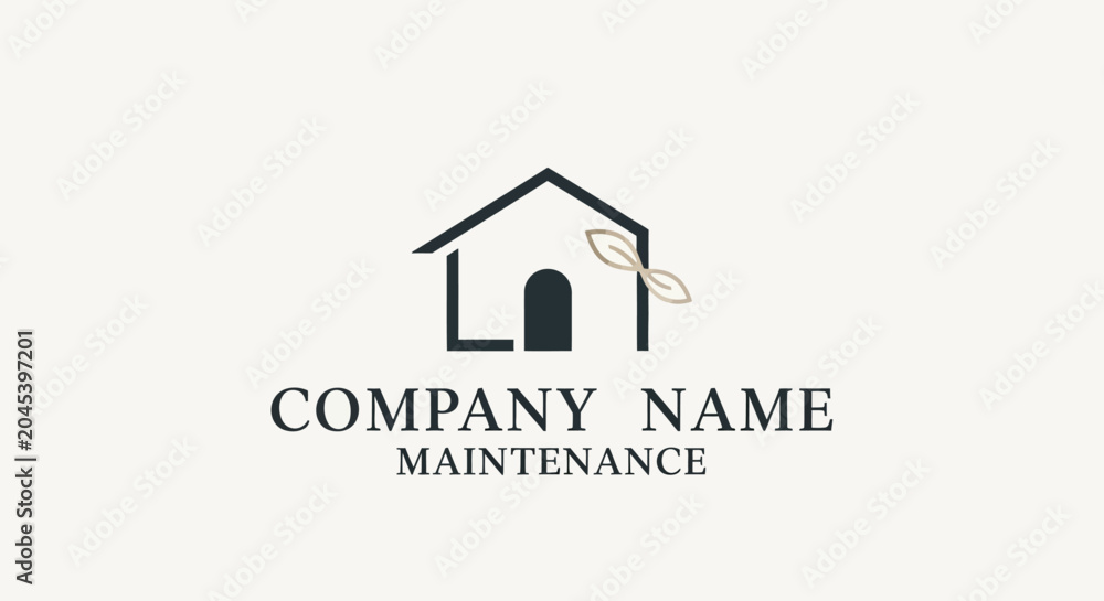 Fototapeta premium Logo for company maintenance services.