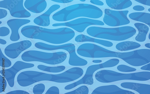 Medium Sky Blue Water Texture Background. Vector Ocean Pool Surface Pattern Illustration