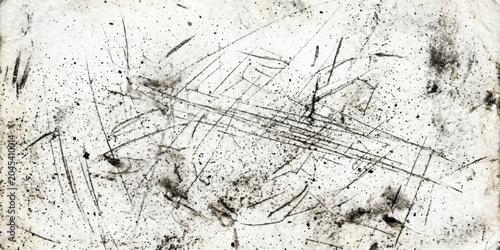 Quadro su tela An aged and rough old wood texture background with a cracked, vintage grunge pat