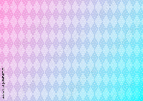 Tapety artystyczne ピンクと水色のダイヤ柄おしゃれでメルヘンな背景画像