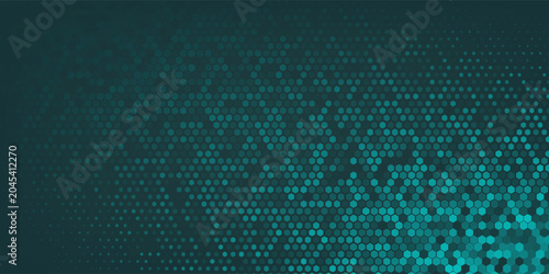Slika na platnu Abstract green whit mesh background cyber nano information