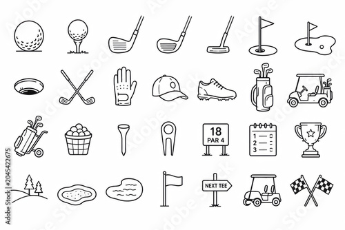 Set of various hand drawn doodle icons and small symbols for creative design projects and digital art
