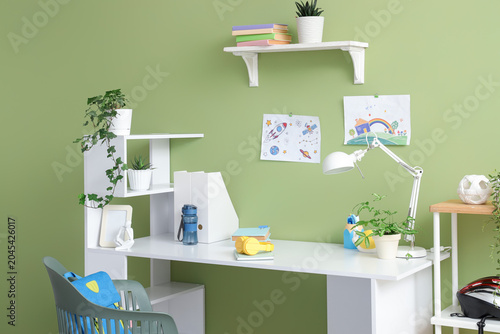 Children's workplace with s...