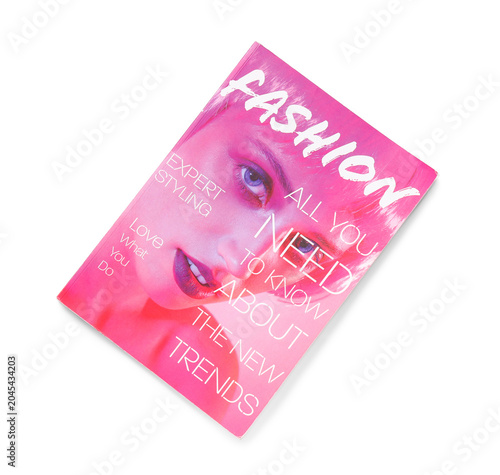 Magazine isolated on white ...