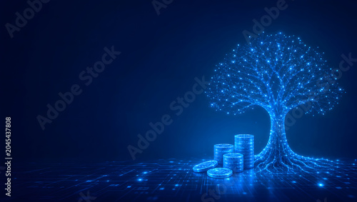 digital tree growth with digital coins