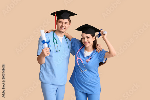 Happy medical graduate coup...