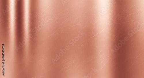 Brushed Rose Gold Copper Metallic Texture Background with Scratches