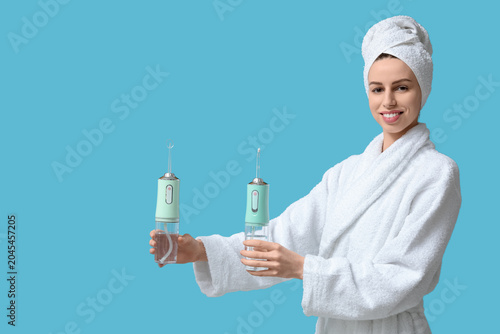 Beautiful young woman with ...