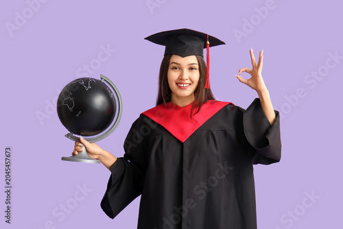 Young female graduate with ...