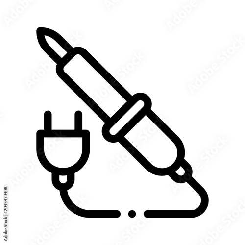 soldering line icon