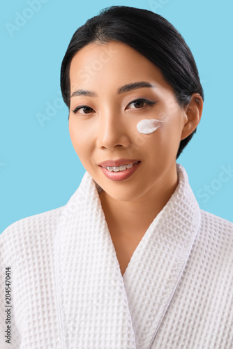 Beautiful Asian woman with ...