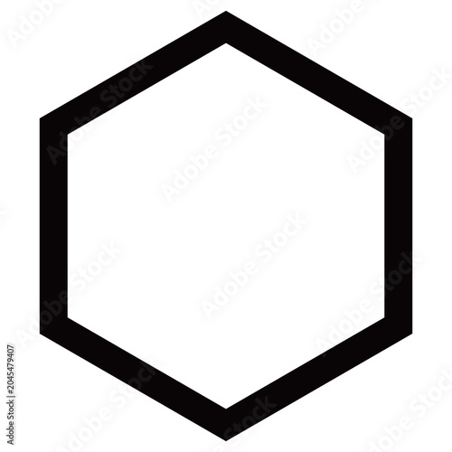 Valokuva 家紋です。細六角と言います。