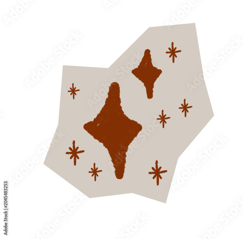 Cutout Starbust Scrapbook