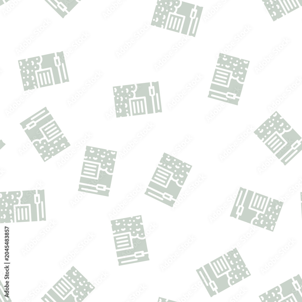 Fototapeta premium abstract package glyph vector seamless pattern. abstract package signthin illustration