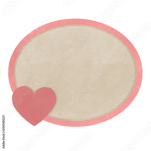 Heart Pink Tag Paper Art