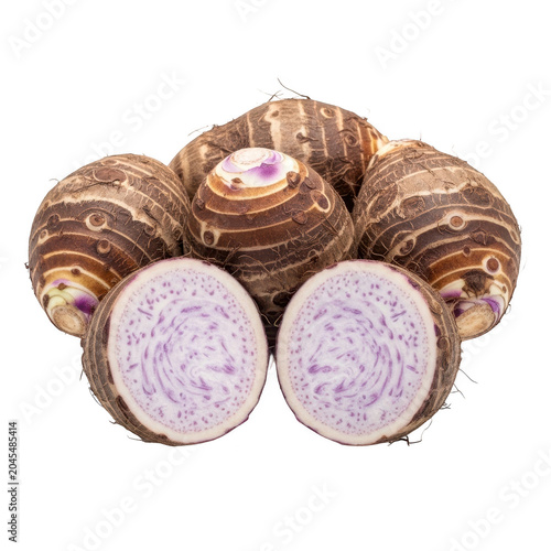 three sliced passion fruits with seeds isolated on transparent background