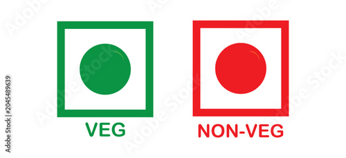 Foto Veg Non-veg icon