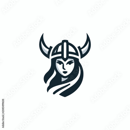 Fotografía Viking Girl Logo