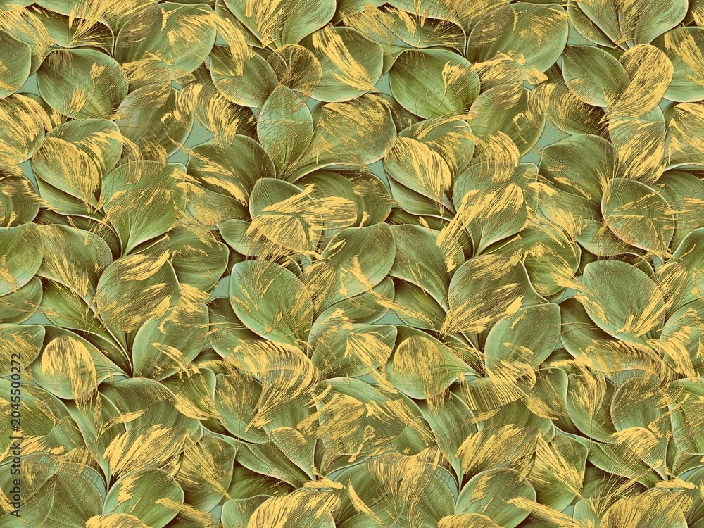 Obraz premium green leaves background stock design Abstract leave pattern design creative art autumn leaves background texture design new concept textile design repeat pattern fabric print design 