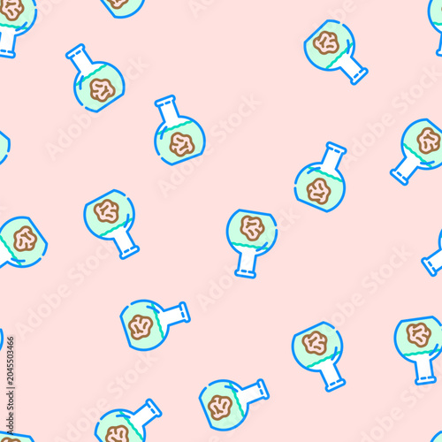 Slika na platnu research cancer treatment vector seamless pattern research cancer treatment sign