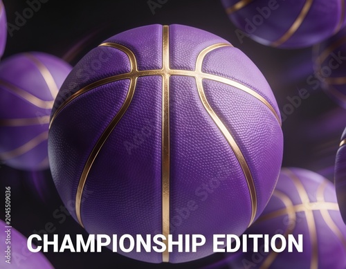 Purple and Gold Championship Edition Basketball