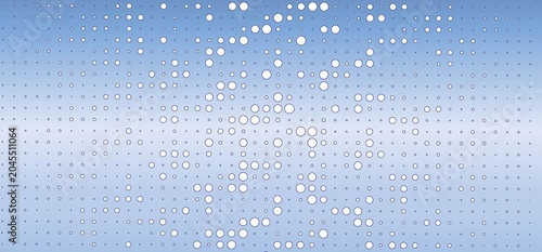 abstract blue background with white dots