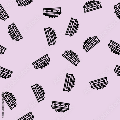 Photos coffin flowers mortality line seamless pattern coffin flowers mortality thin lin