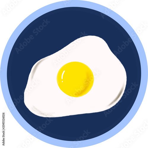 Slika na platnu fried egg on a plate