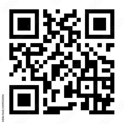 QR Code Digital Identity Link with Transparent Background for Marketing