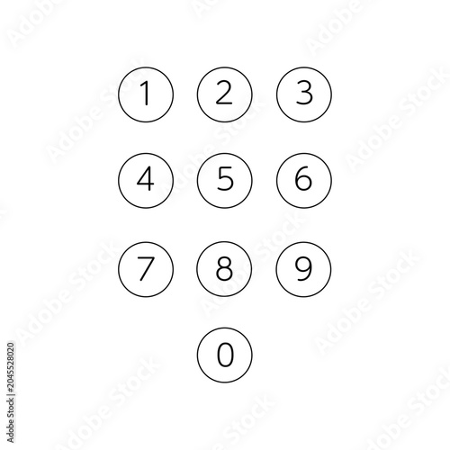 Foto PIN Code Security Icon / PINコード認証アイコン
