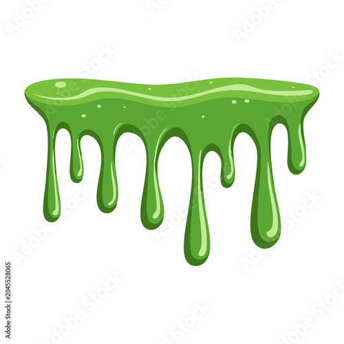 Green slime dripping
