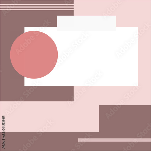 Banner layout for social media presentation design template.