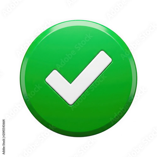 Green Check Mark Button Approved Tick Icon PNG
