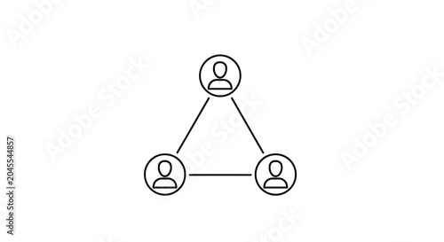 Cuadro en lienzo People Connection Teamwork Network.