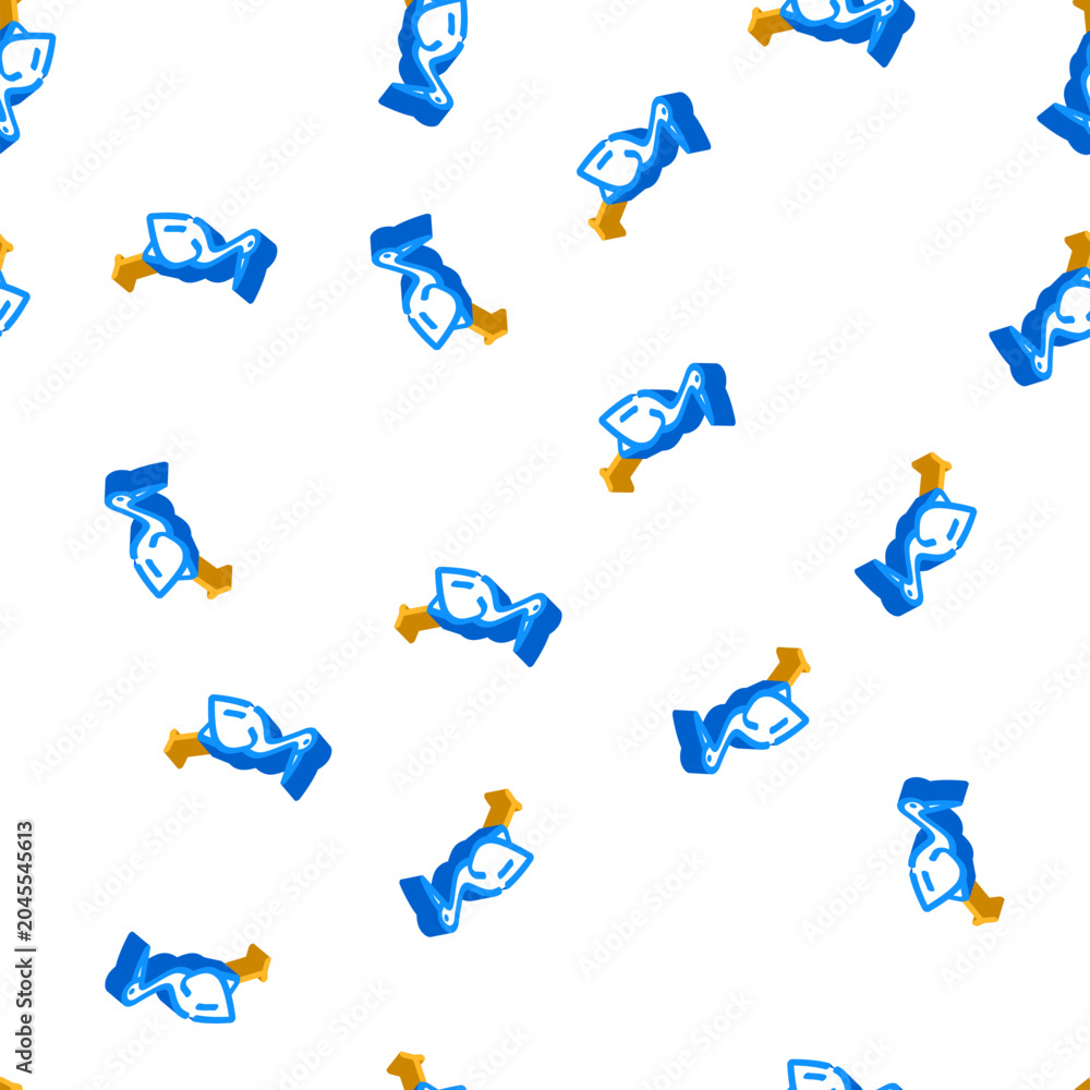 Fototapeta premium crane bird isometric seamless pattern. crane bird sign illustration