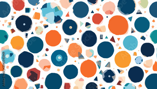 vector seamless pattern with easter eggs