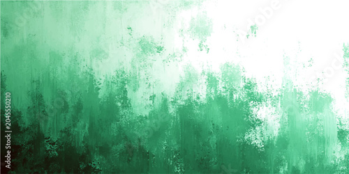 Tableau sur toile Abstract artwork with deep green hues transitioning into a bright white, evoking the ethereal beauty of fog or mist in a serene landscape