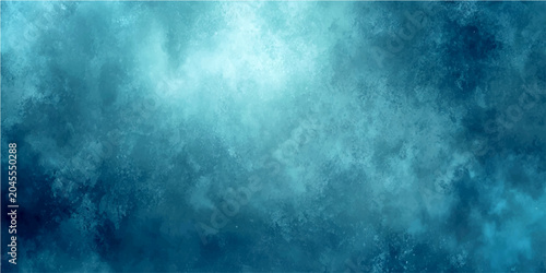 Schilderij op canvas Abstract cloudy sky turquoise hue, atmospheric texture, ethereal wisps, suggesting depth mystery