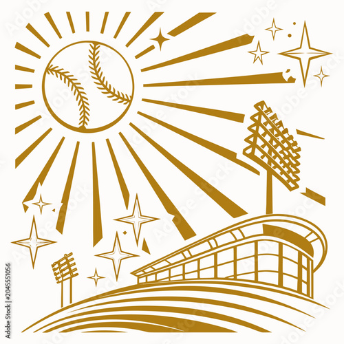 vector illustration of wheat field