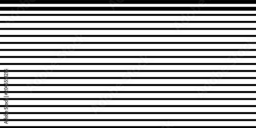 Принти на полотні Black straight parallel lines of different thickness in row pattern
