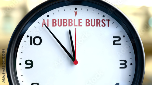Fotografía Ai Bubble Burst that is going to happen soon, it is imminent
