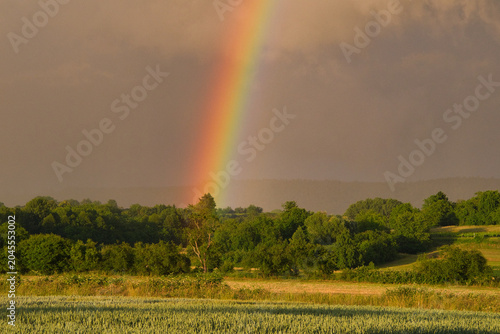 Regenbogen in der Ortenau bei Mahlberg