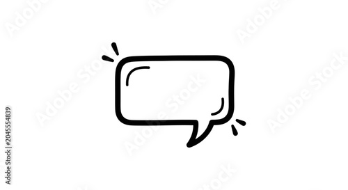 Vászonkép Speech Bubble Icon Graphic.