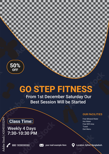 modern business flyer design template
