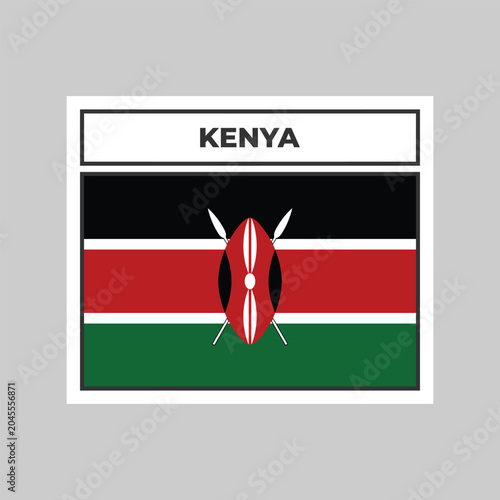 National Flag of Kenya Illustration Design