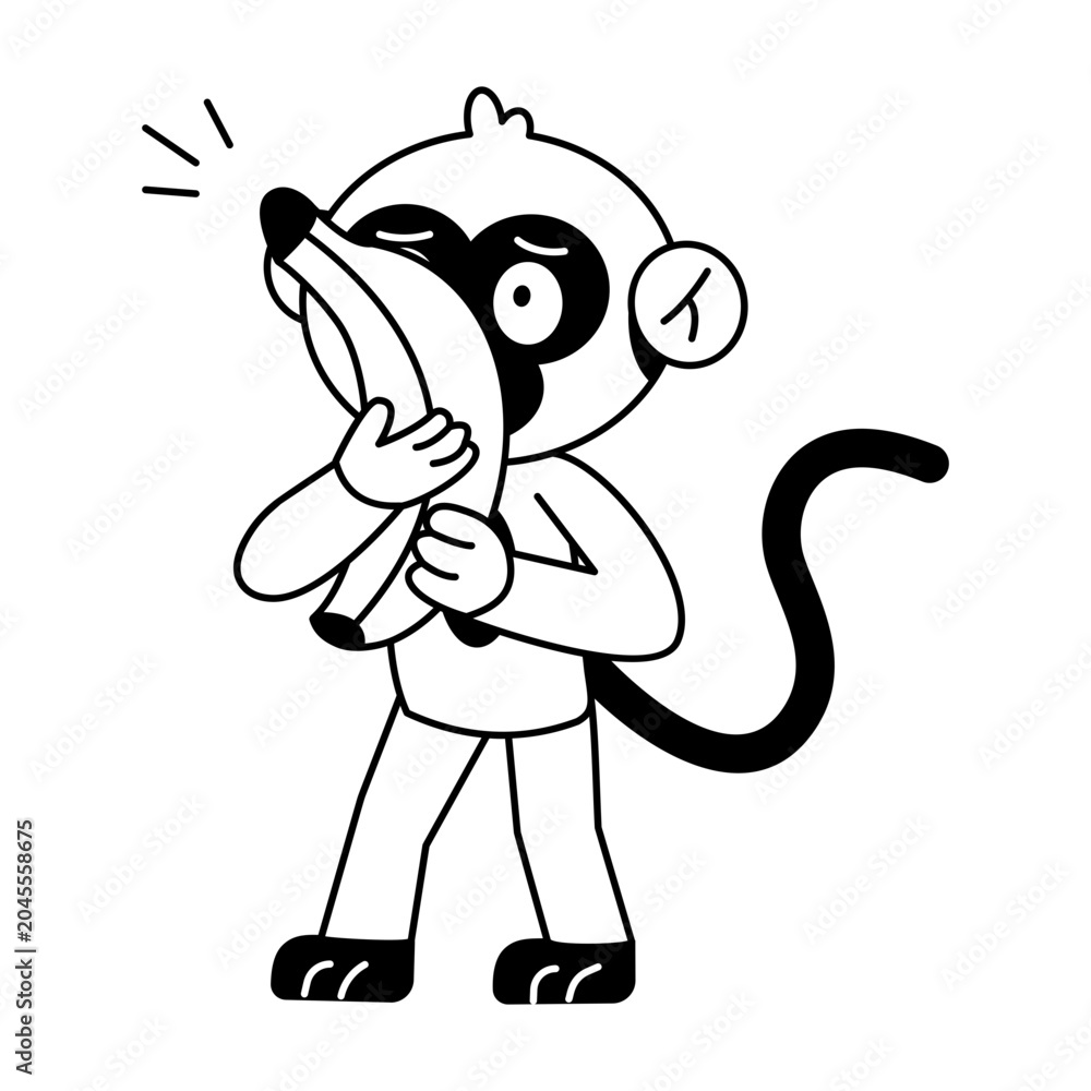 Obraz premium Zebra Monkey