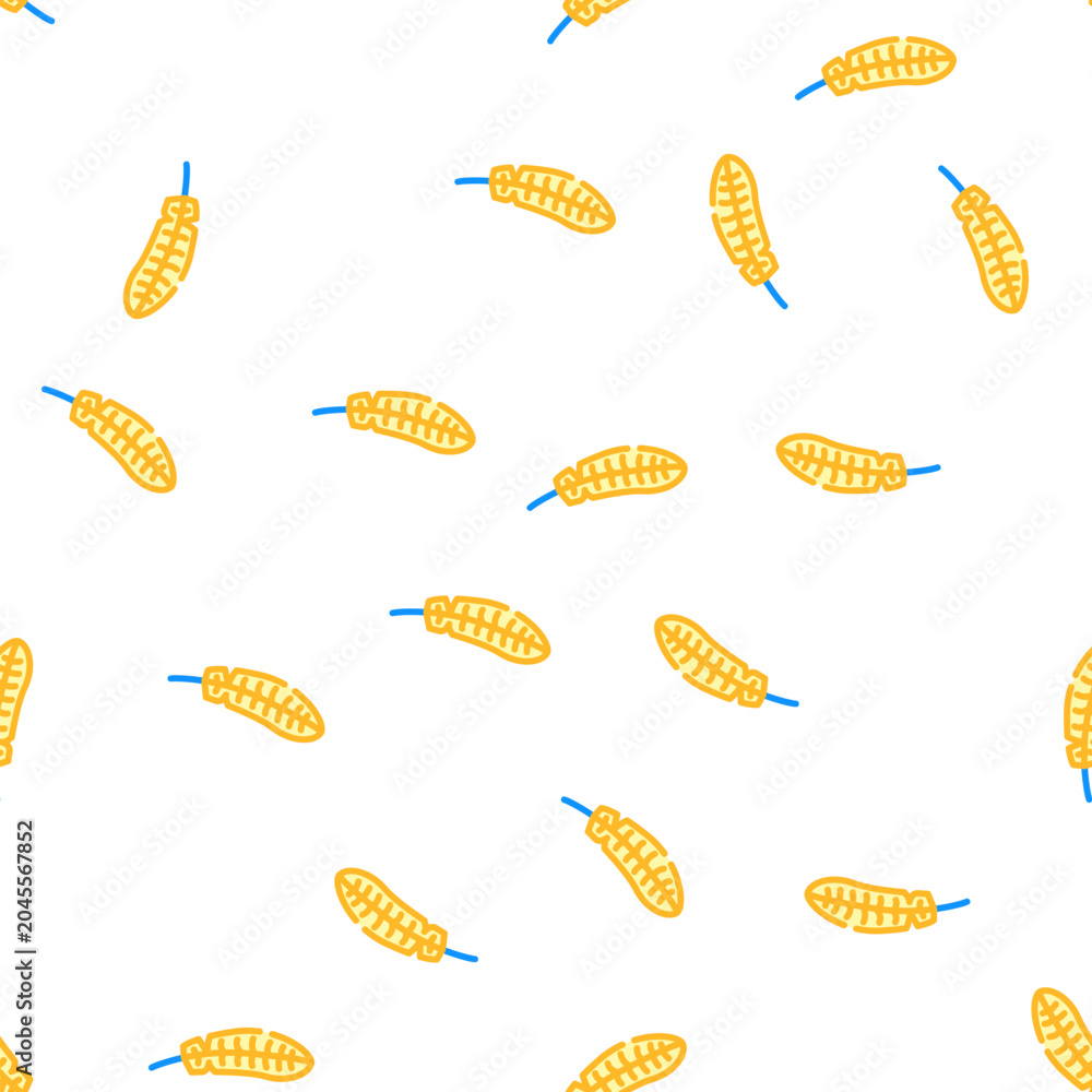 Fototapeta premium feather bird vector seamless pattern feather bird sign illustration