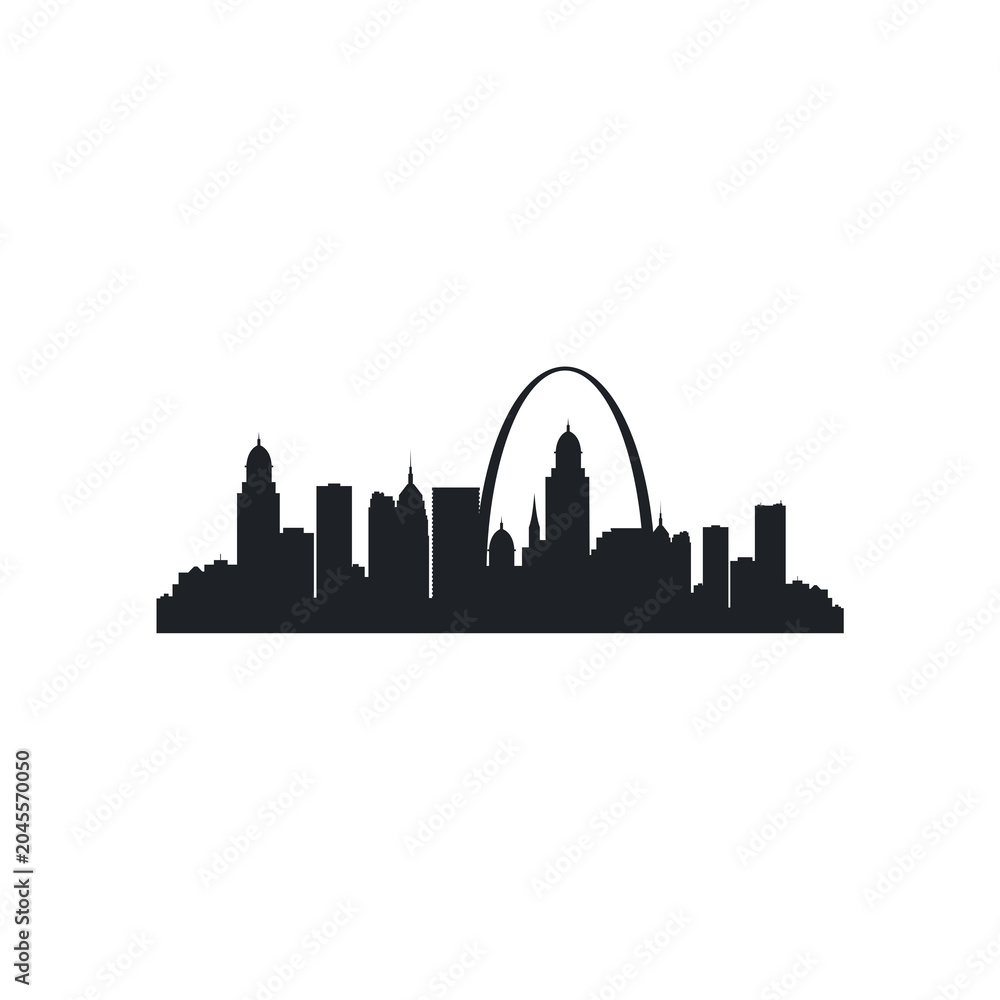 Fototapeta premium new york city skyline silhouette